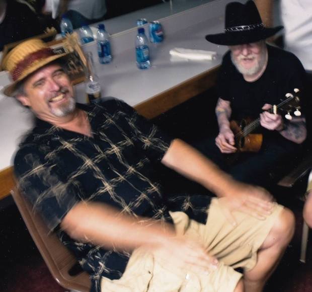 Ken Emerson with Johnny Winter